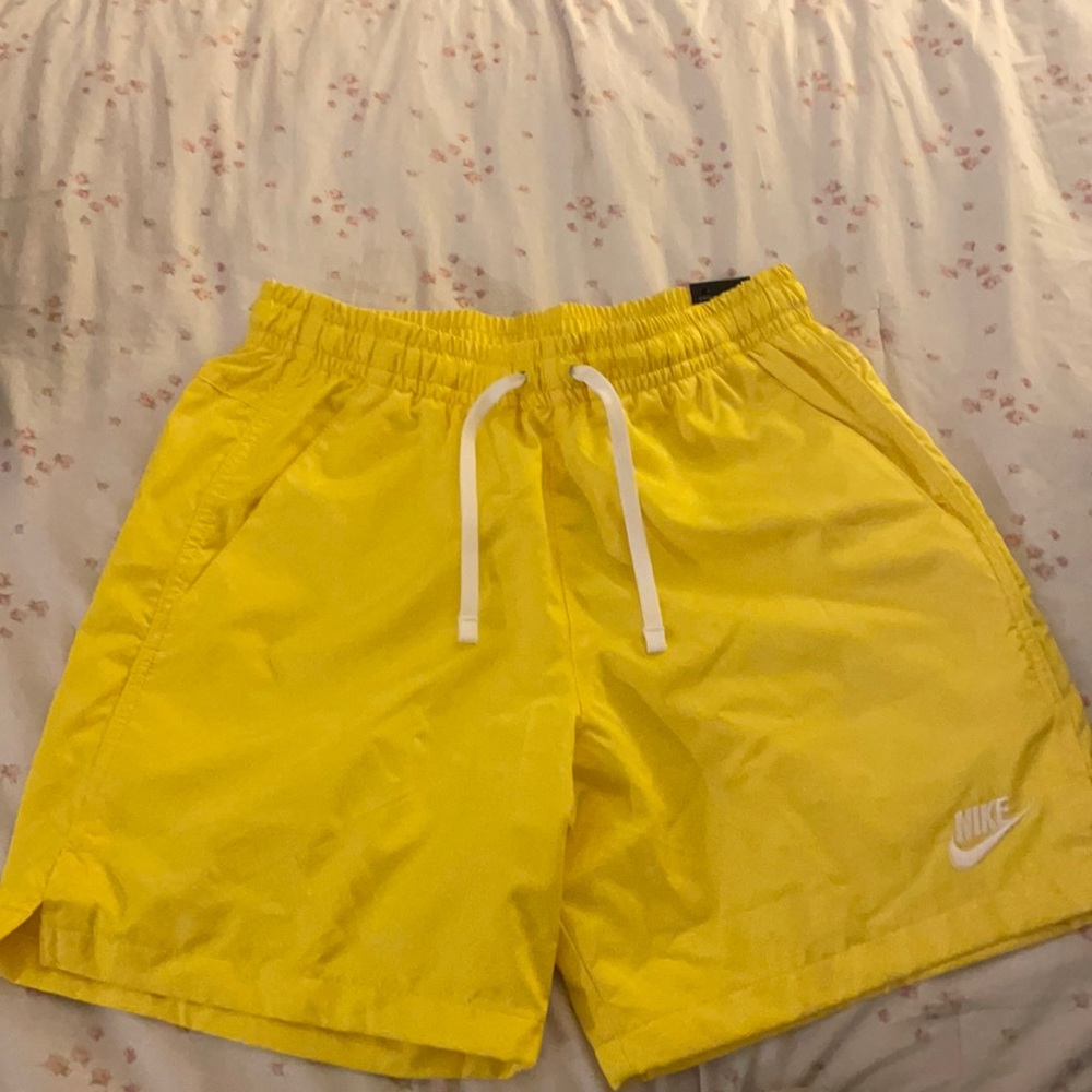 Yellow Nike shorts
